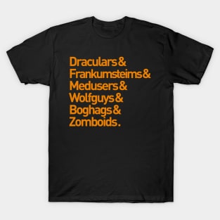 Monstahs! (But in Orange) T-Shirt